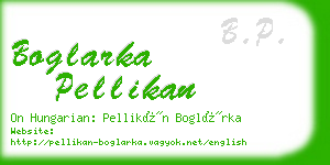 boglarka pellikan business card